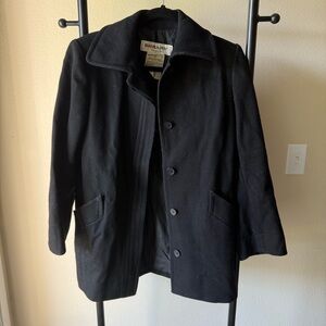 Saint Laurent Classic Black Pea Coat